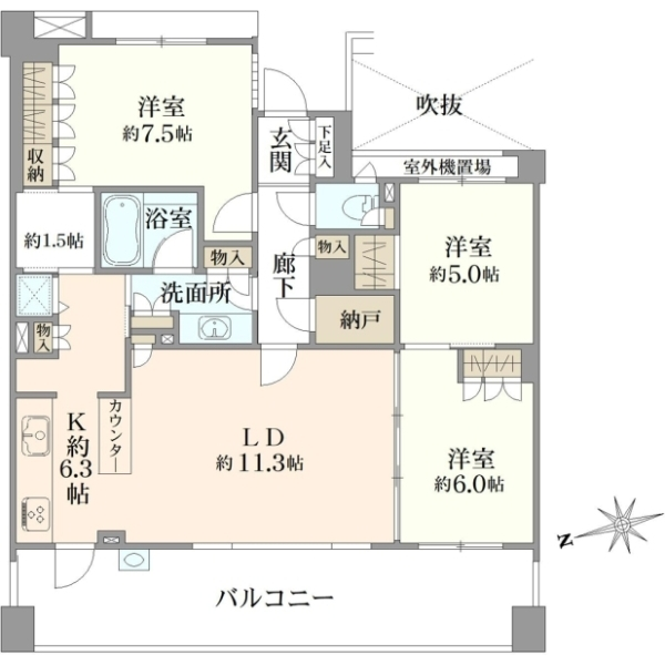 ジェイパーク武蔵野 間取図