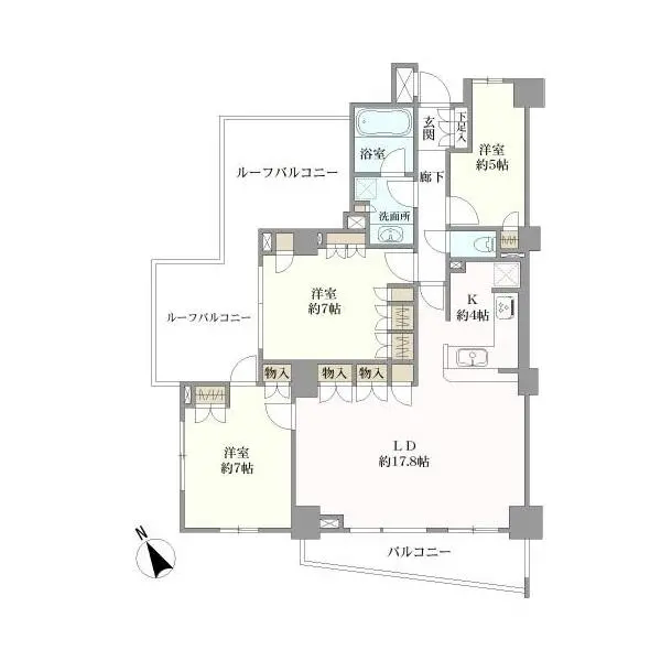ブランズ行徳パークフロント 間取図