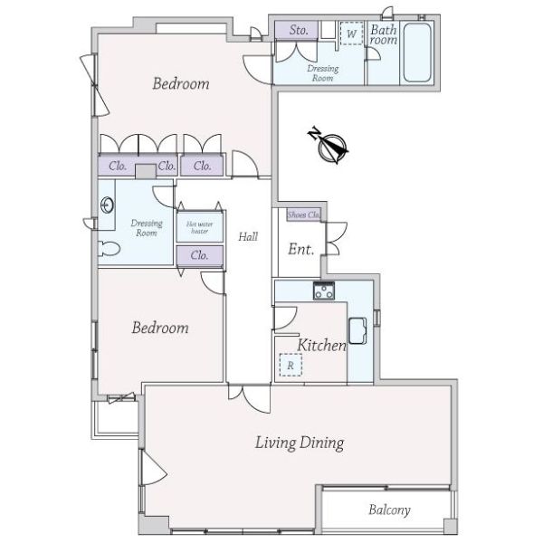 ステラサイト西麻布 間取図