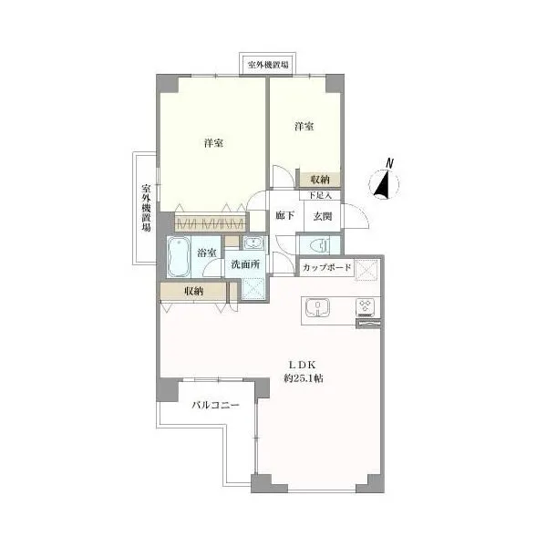 パーク・ノヴァ芦屋 間取図