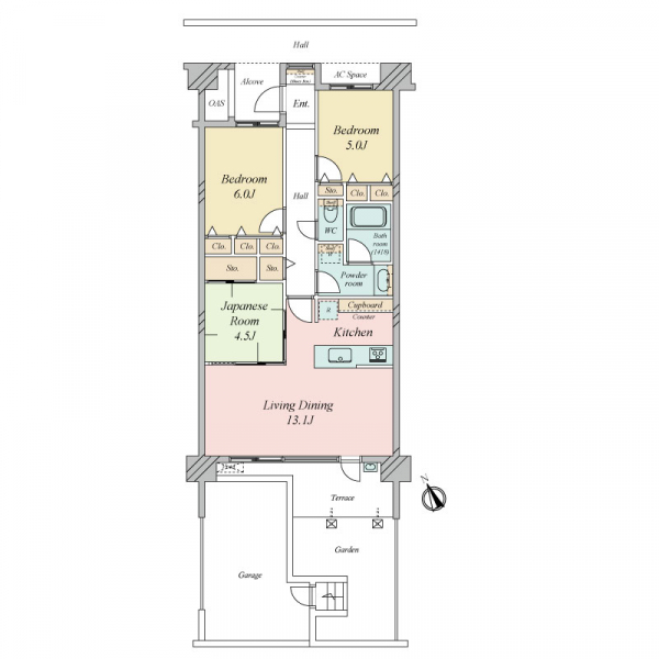 ダイアパレス常盤平ヒルズ 間取図