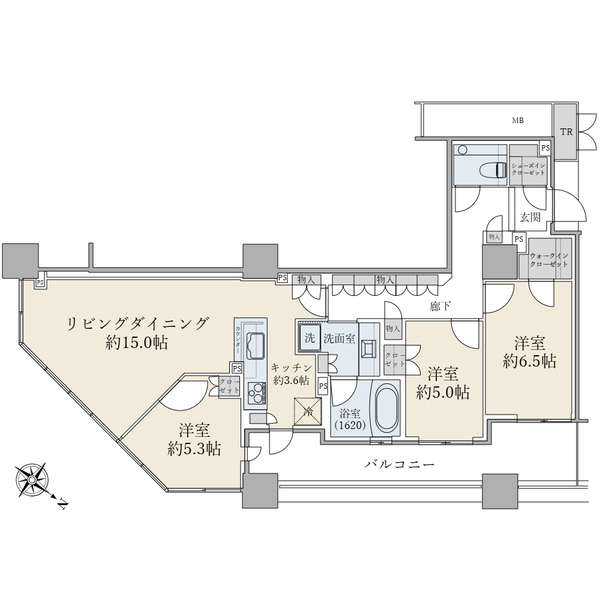 ブリリア有明スカイタワー 間取図