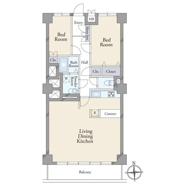 広尾マンション 間取図