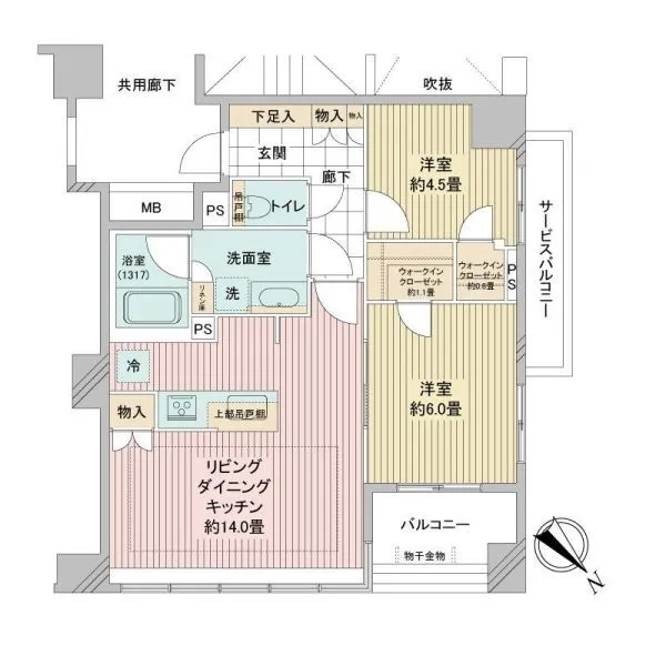 ディアナコート千石丸山町 間取図