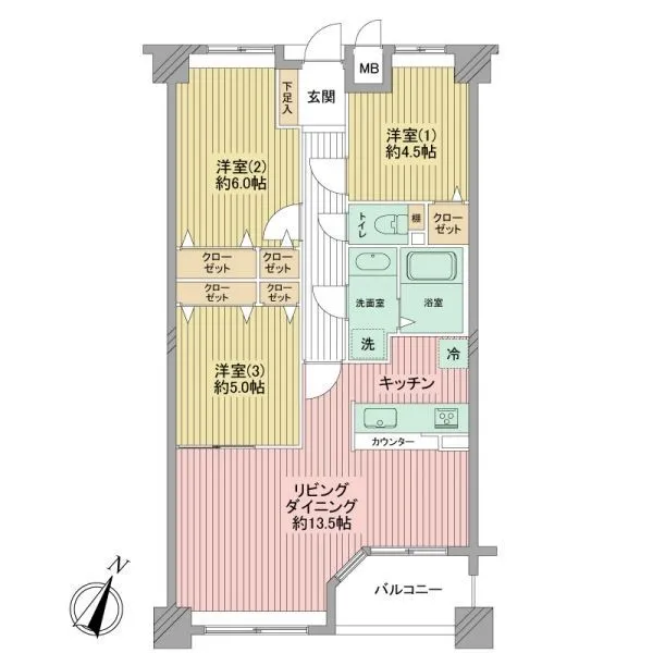 サーパス大和 間取図
