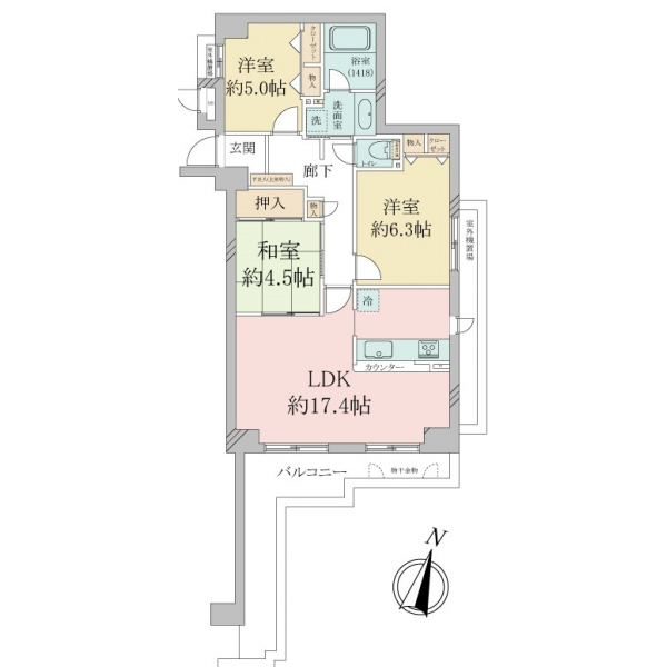グランドメゾン芦屋翠ケ丘 間取図
