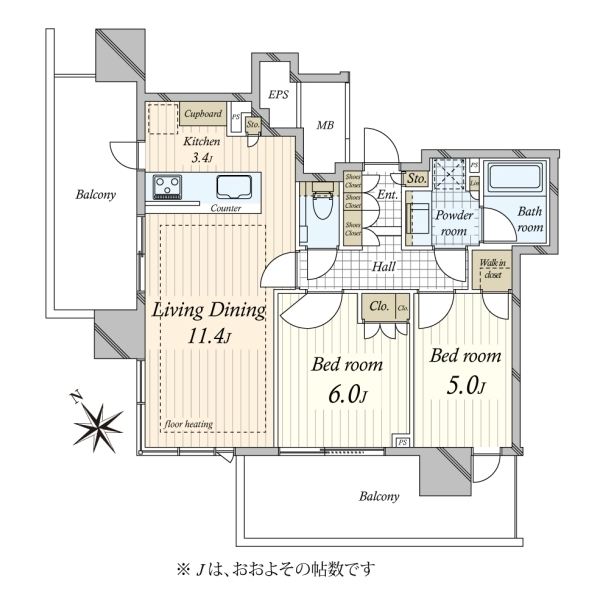 シティタワー目黒 間取図