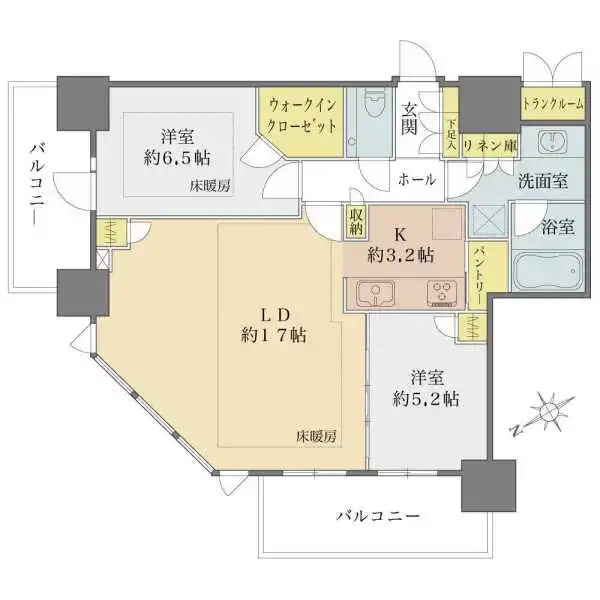 ザ・タワー十条 間取図