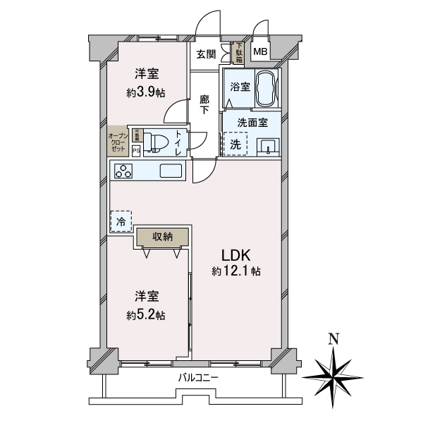 セザール錦糸町 間取図