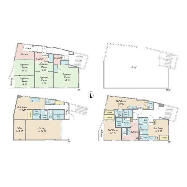 荒川区西尾久8丁目 間取図