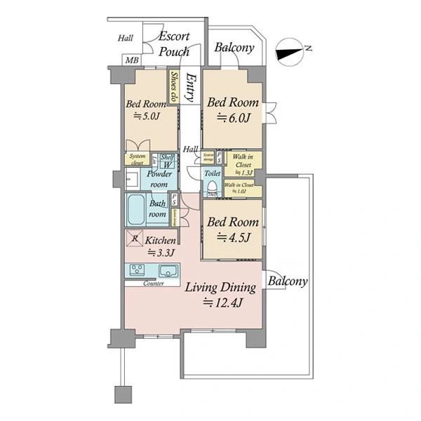 ヴェレーナシティ東京イーストガーデンズ 間取図