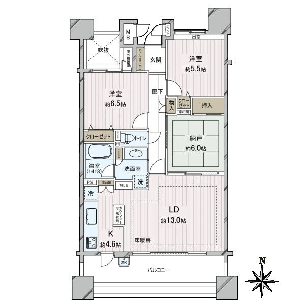 エムズシティ新瀬戸 間取図