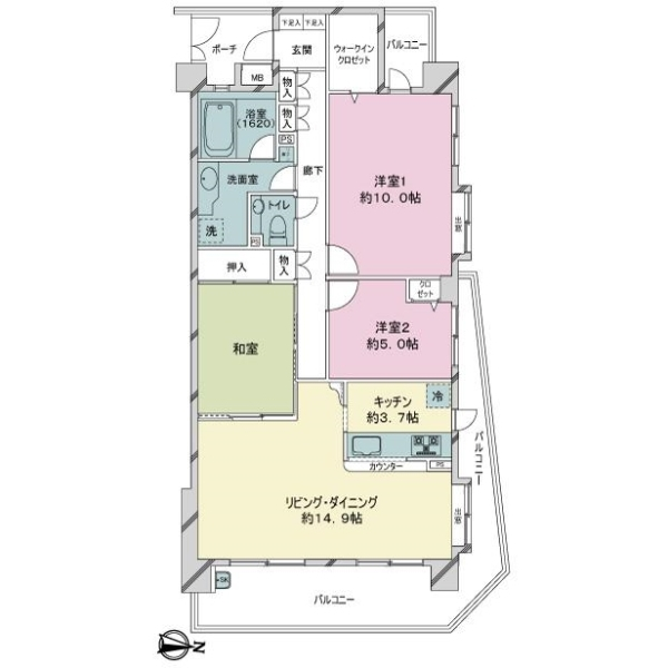 レーベンリヴァーレ東川口 間取図