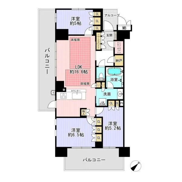 メイツ茨木総持寺 間取図