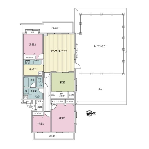 ライオンズヒルズ上大岡 間取図