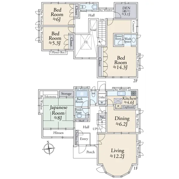 町田市三輪緑山２丁目 間取図