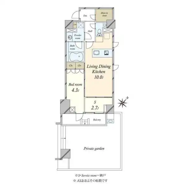 ピアース渋谷本町レジデンス 間取図