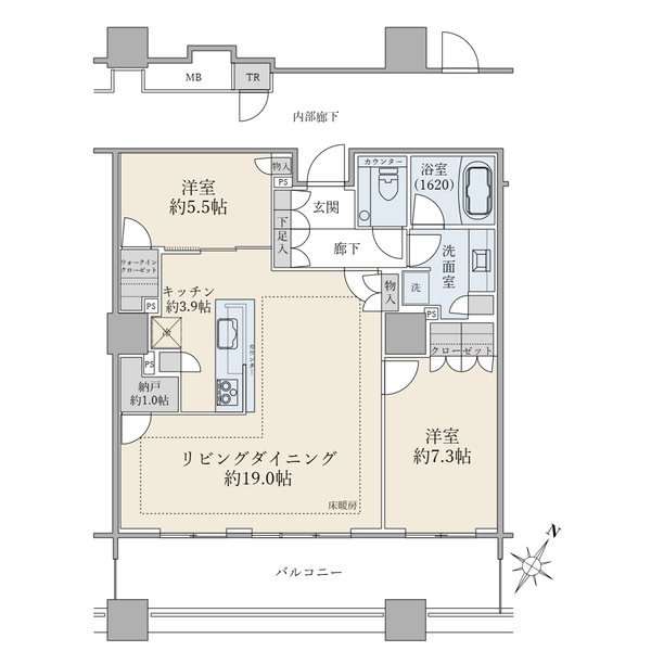 ブリリア有明スカイタワー 間取図