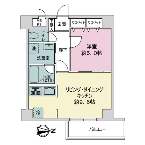 ライオンズマンション祇園 間取図