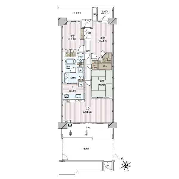 キャパシティ 間取図