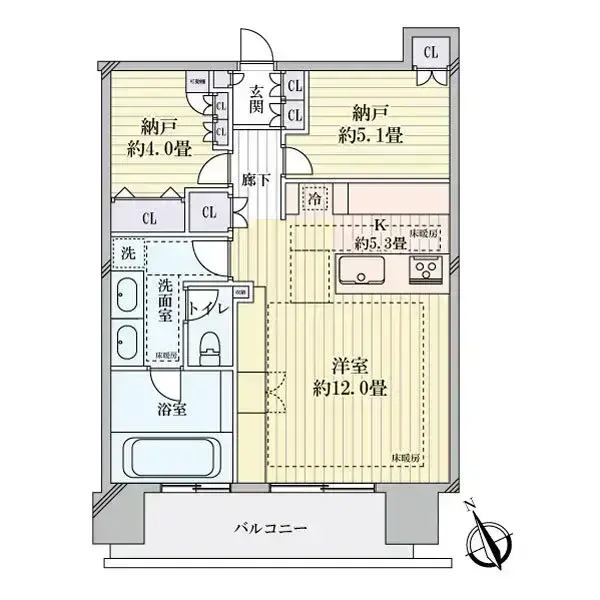 ワテラス　タワーレジデンス 間取図