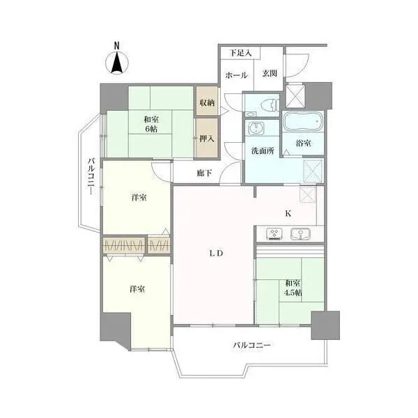 ユーハウス志賀本通 間取図