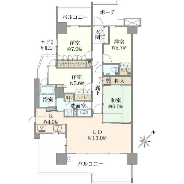 ルネ船橋新高根レジデンシャルヴィラ 間取図