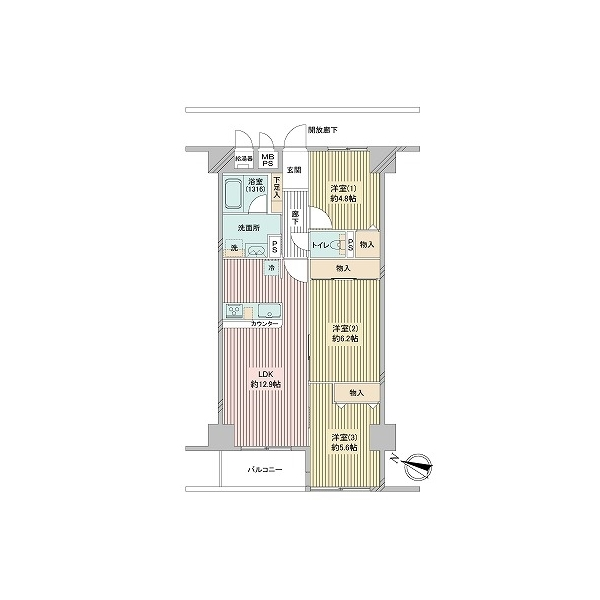 グランドメゾン川口 間取図