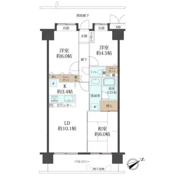 セレナハイム北松戸 間取図
