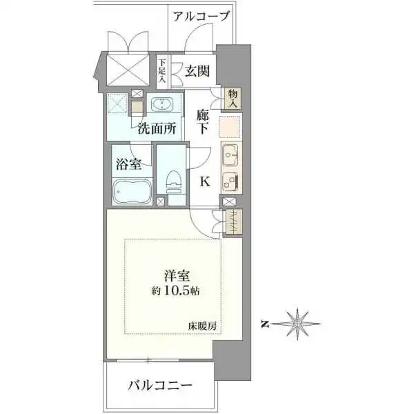 ジオ天満橋上町台レジデンス 間取図