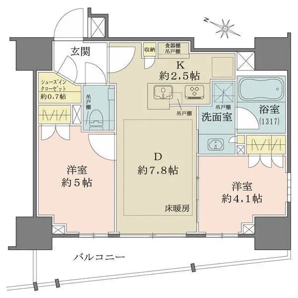 ザ・パークハウスアーバンス早稲田 間取図