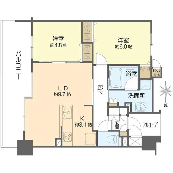 ネバーランド梅田北 間取図