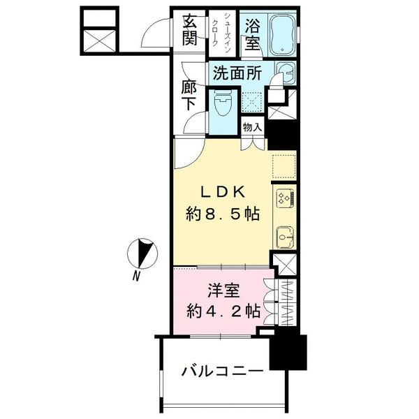 オープンレジデンシア　ＴＨＥ　ＭＩＤ　ＦＯＲＴ 間取図