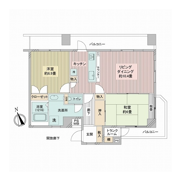 シンシア白金山北ホームズ 間取図
