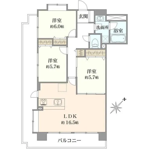 ライオンズガーデンシティ本八幡 間取図