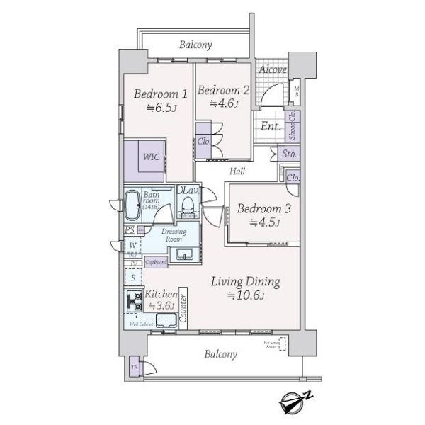 エクセレントシティ大森 間取図