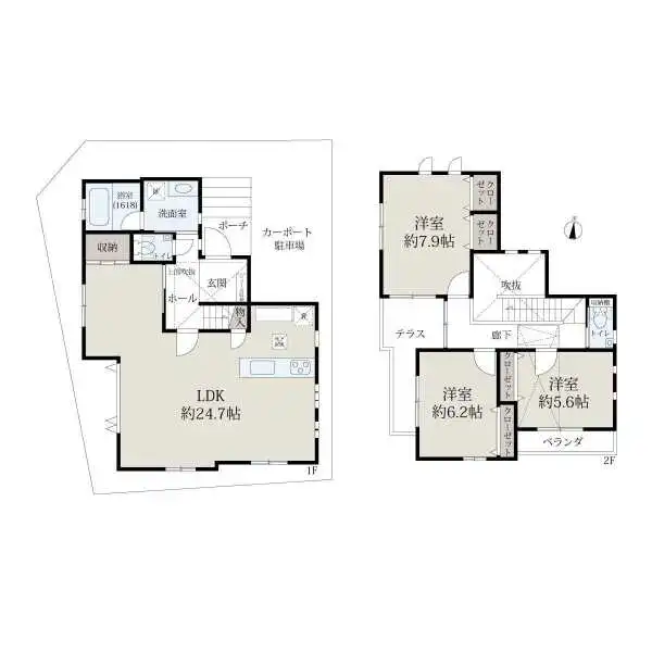 豊中市刀根山２丁目 間取図