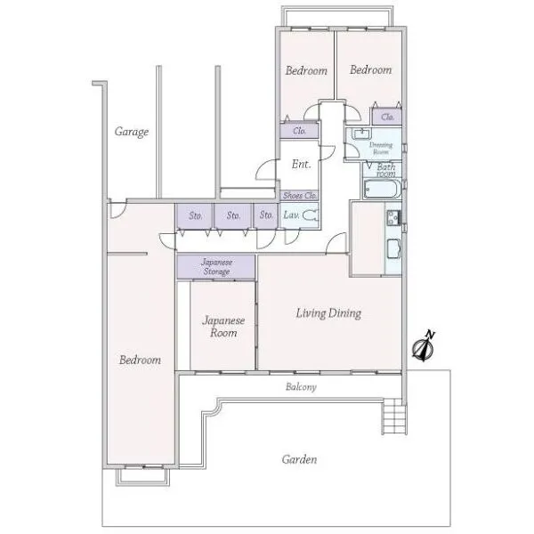 芦屋伊勢町ハウス 間取図