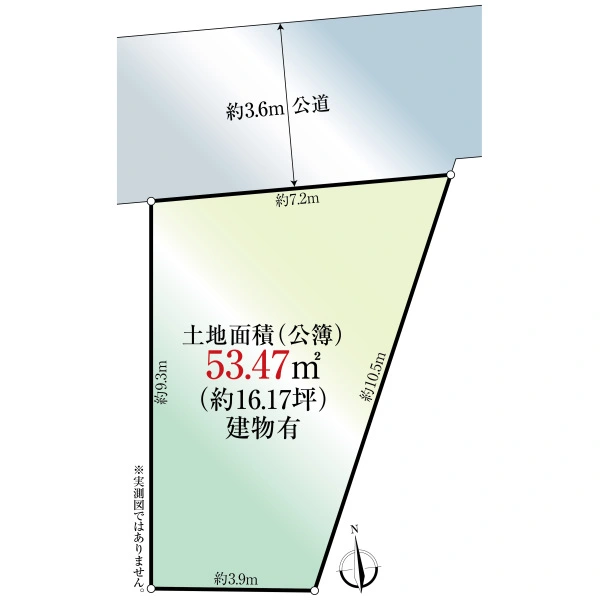 世田谷区代田５丁目 区画図