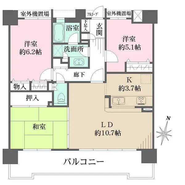 藤和シティホームズ熱田の杜 間取図
