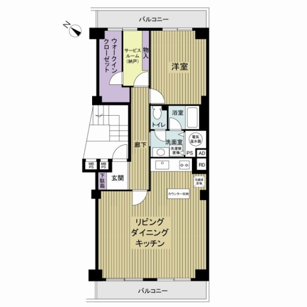 パールハイム宮前平 間取図