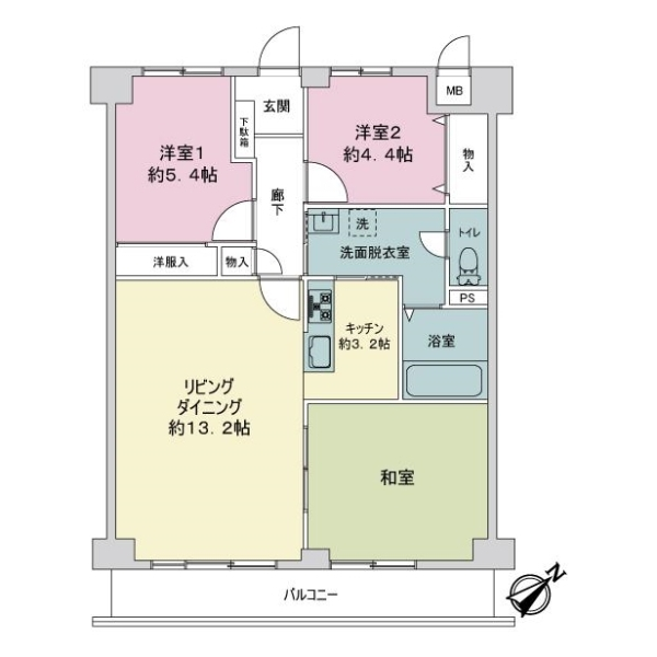 行徳ハイツ 間取図