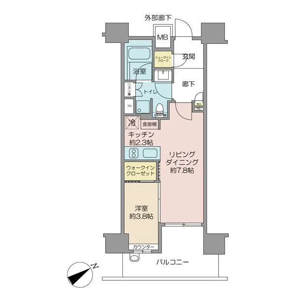 ブランズ芝浦 間取図