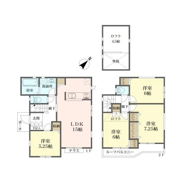 川口市大字東内野 間取図