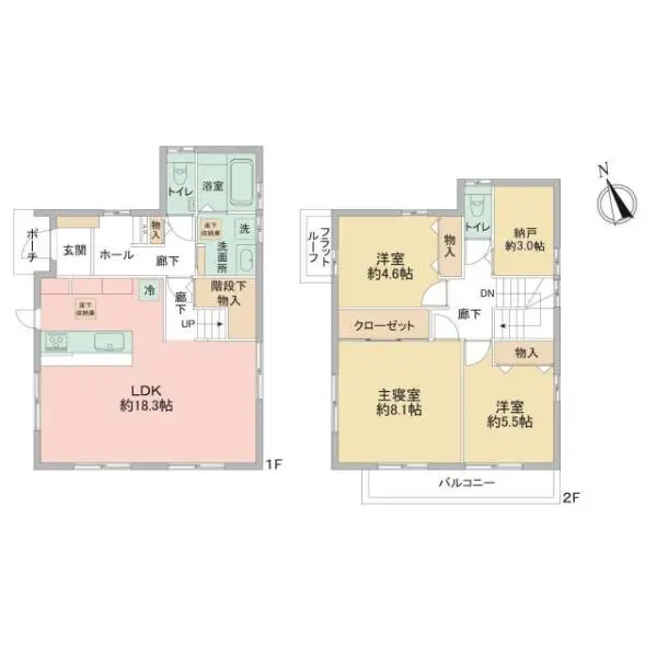 市川市宮久保３丁目 間取図