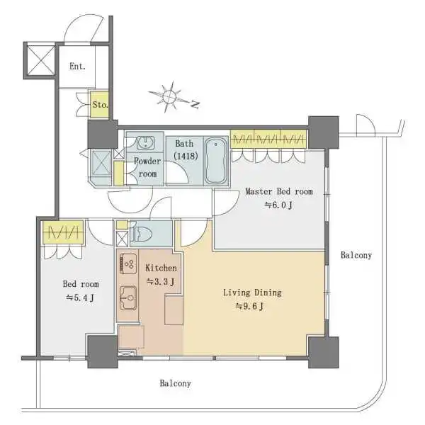 ステーションフロントタワー 間取図