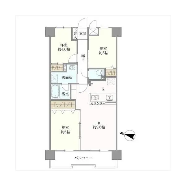 チサンマンション浦和県庁前 間取図