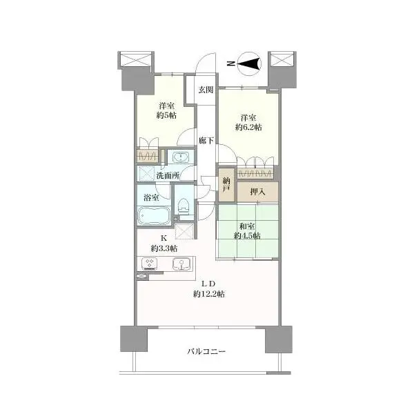 ライオンズ茅ヶ崎ザ・アイランズ 間取図