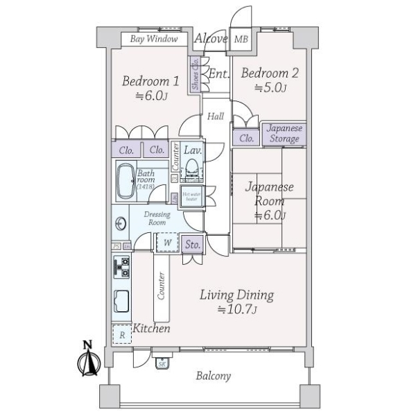 西宮北口アーバンライフ 間取図