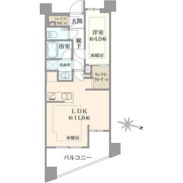 ピアース杉並方南町レジデンス 間取図